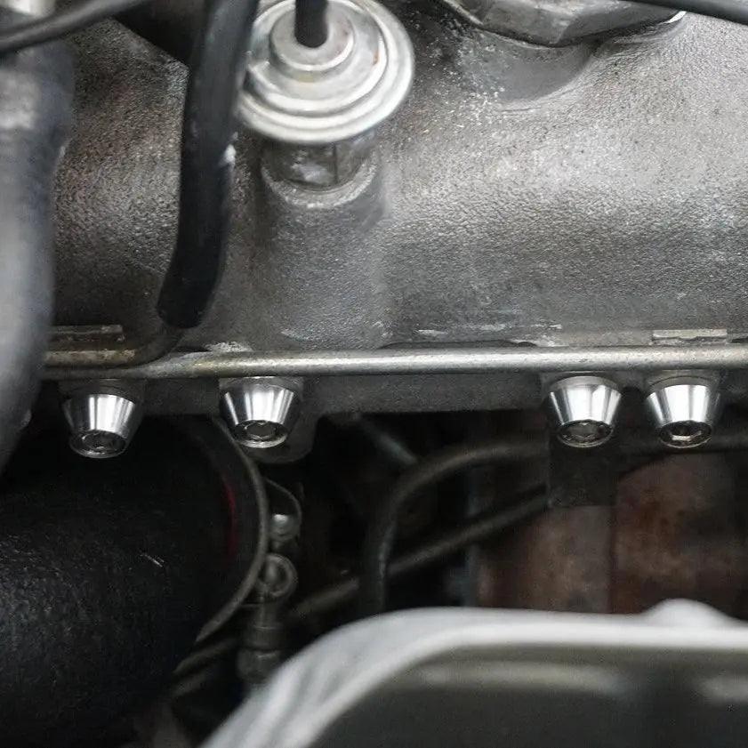 Stainless and billet ZSPEC Stage 3 Dress Up Bolts Fastener Kit for 1979-1983 Datsun 280ZX S130 engine bay components.
