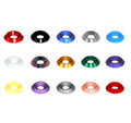 ZSPEC Design Gulf Blue M5 Billet Fender Finish Dress Up Washers for M5 FHSC Fasteners, 10-pack