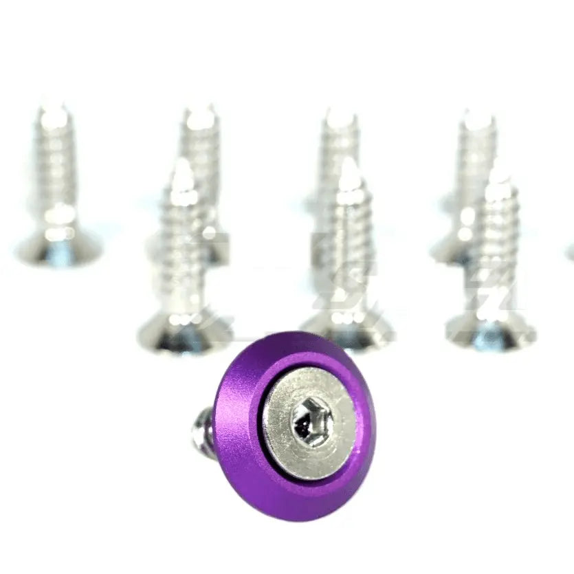 ZSPEC Design coarse screw-thread fender fastener kit with M6x20mm stainless steel fasteners, 10-pack for automotive or motorcycle use