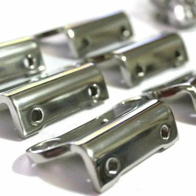 Polished stainless coil brackets kit by ZSPEC Design for 1990-1999 Nissan Z32 300ZX, featuring matte purple accents and durable construction.