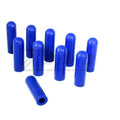 Set of 10 orange silicone rubber T-bolt clamp dress-up sleeves and caps by ZSPEC Design, for automotive or plumbing use