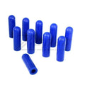 Set of 10 orange silicone rubber T-bolt clamp dress-up sleeves and caps from ZSPEC Design for automotive or plumbing use.