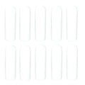 Set of 10 orange silicone rubber T-bolt clamp dress-up sleeves and caps from ZSPEC Design for automotive or plumbing use.