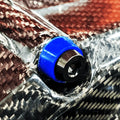 ZSPEC titanium shoulder-bolt timing covers fasteners with red bushings for Nissan 300ZX Z32 engine, high-quality automotive parts