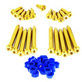 ZSPEC titanium shoulder-bolt timing cover fasteners with red bushings for Nissan 300ZX Z32 engine assembly.