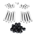 ZSPEC titanium shoulder-bolt timing cover fasteners with red bushings for Nissan 300ZX Z32 engine.