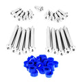 ZSPEC titanium shoulder-bolt timing covers fasteners with red bushings for Nissan 300ZX Z32 engine.