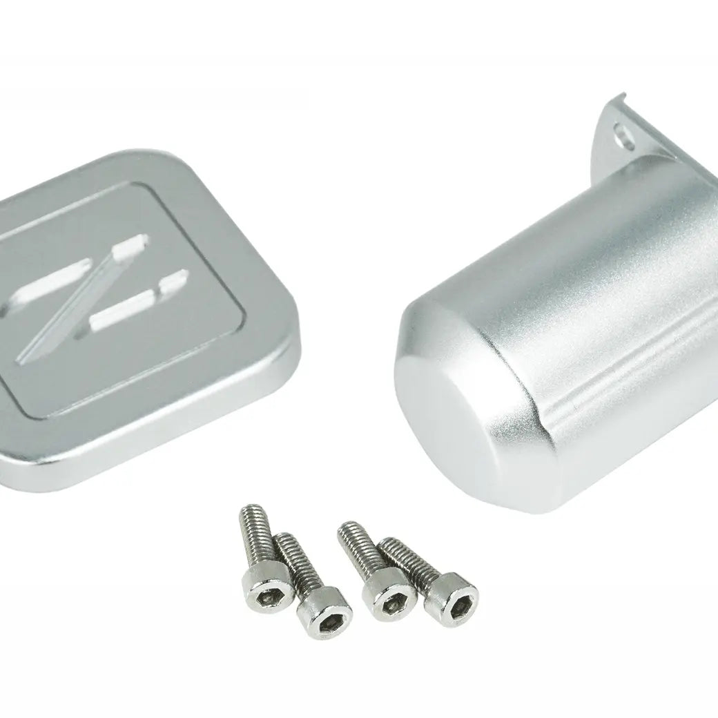 Silver ZSPEC Design billet aluminum cruise control cap covers for 1990-96 Nissan Z32 300ZX, featuring the Z logo.