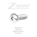 Set of 10 ZSPEC Design M5x20mm stainless steel button-head fasteners, metric SUS304, for durable mechanical assembly.