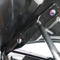 Silver ZSPEC M8-1.25 metric flare nut made of titanium Grade 5, designed for automotive or industrial use.