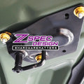 Silver ZSPEC M8-1.25 metric flare nut made of titanium Grade-5, designed for automotive and bike applications.