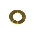 Silver ZSPEC Design M8 metric flat washer made of Grade-5 titanium, shown in close-up detail.