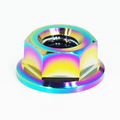 ZSPEC Design Grade-5 Titanium Shock Tower Flare Nuts for Nissan Z32 300ZX '90-96, silver finish, durable automotive parts