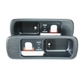 ZSPEC Design T-Top handle finisher set for Nissan Z32 300ZX with non-locking T-tops, featuring tan finish and sleek detailing.