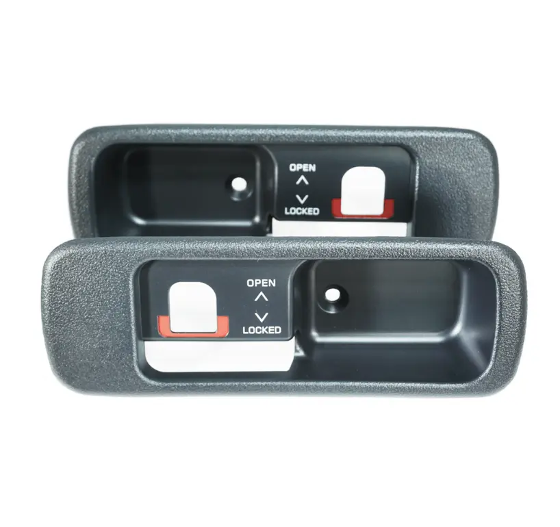 ZSPEC Design T-Top handle finisher set for Nissan Z32 300ZX with non-locking T-tops, featuring tan finish and sleek detailing.