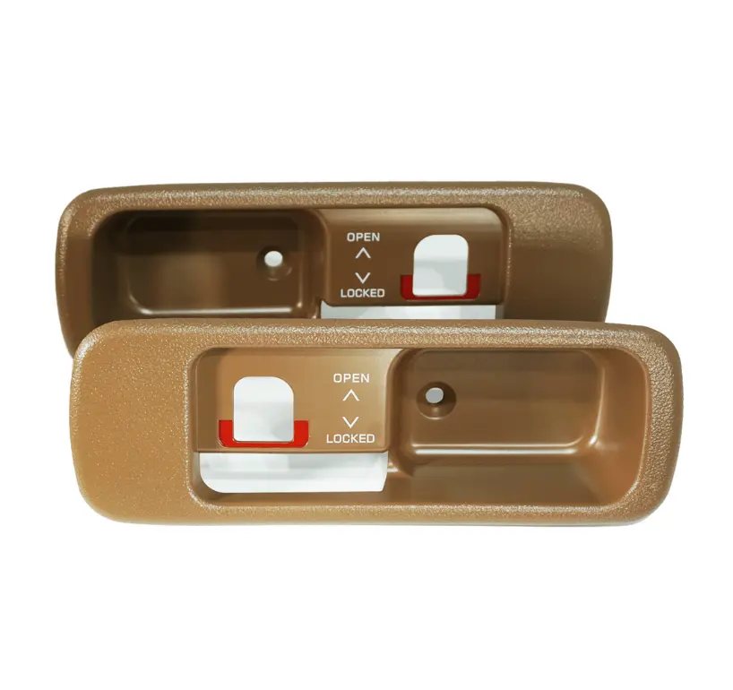 ZSPEC Design T-Top Handle Finisher Set for Nissan Z32 300ZX with non-locking T-tops, tan color and detailed finish.