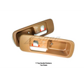 ZSPEC Design T-Top Handle Finisher Set for Nissan Z32 300ZX with non-locking T-tops, tan color, includes handle and finishing pieces.