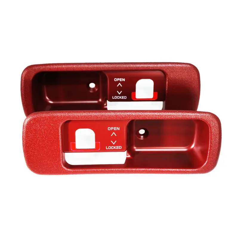 ZSPEC Design T-Top Handle Finisher Set for Nissan Z32 300ZX with non-locking T-tops, tan finish, and detailed hardware design.