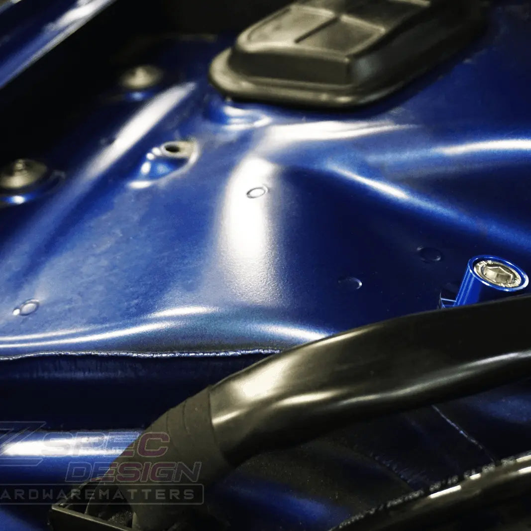 ZSPEC "Stage 2" Dress Up Bolts® fastener kit for Audi S5 B8 3.0L, stainless steel and billet hardware fasteners.