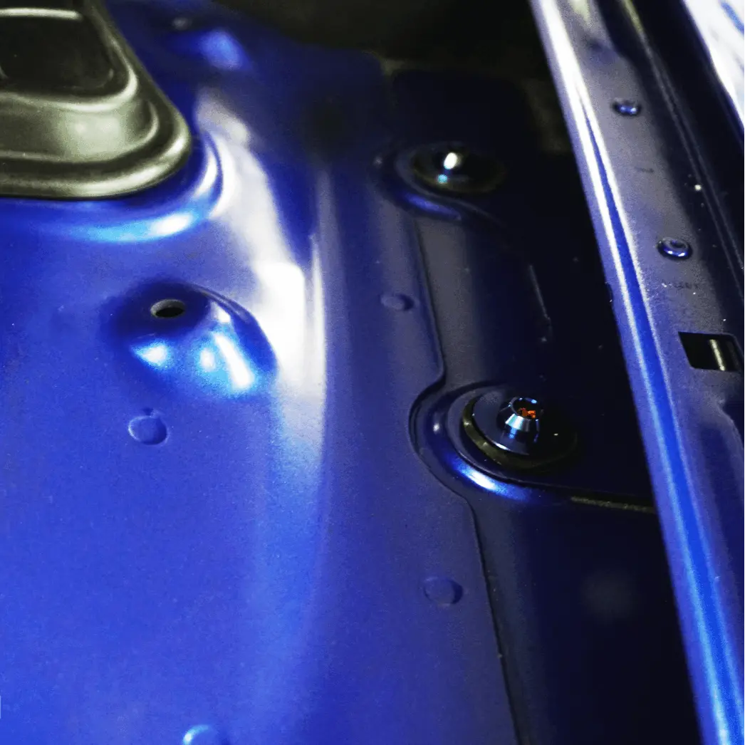 ZSPEC "Stage 1" Dress Up Bolts® fastener kit for Audi S5 B8, titanium hardware fasteners with grade-5 finish, shown in the image.