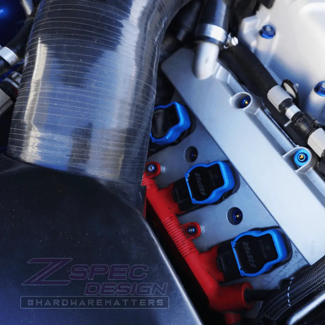 ZSPEC Stage 3 Dress Up Bolts® fastener kit for Audi S5 B8 with titanium hardware, includes grade-5 fasteners and tools.