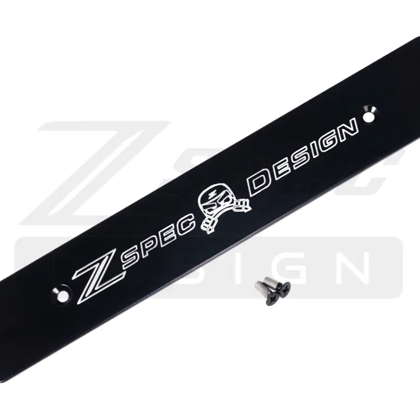 ZSPEC Front Bumper Plate for Nissan Z32 300ZX, powder-coated billet fascia with ZSPEC logo, designed for '90-99 models.