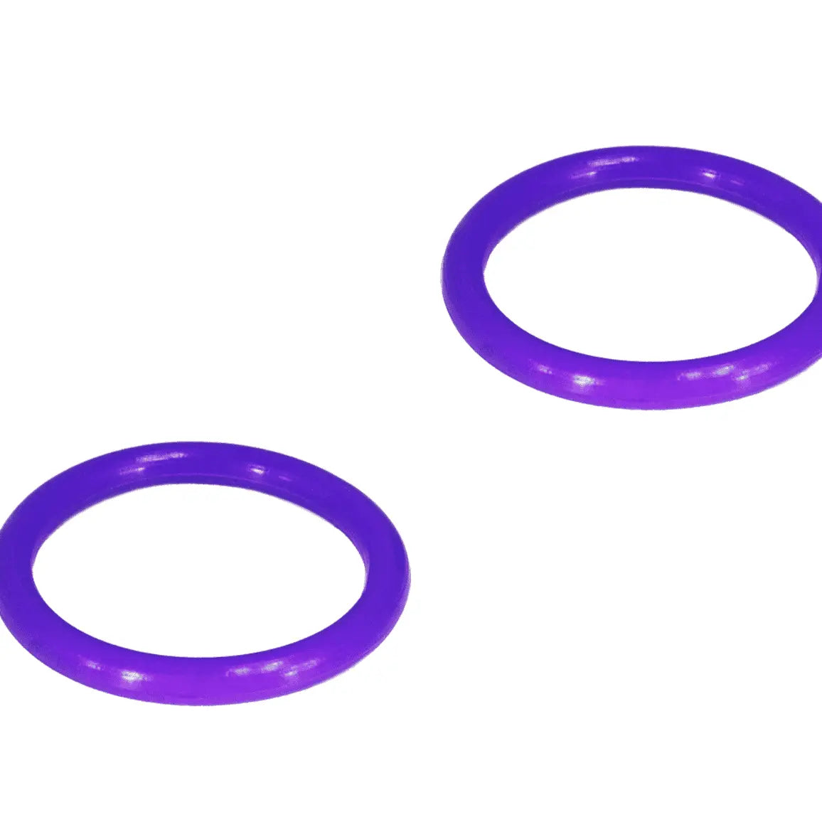 Purple silicone rubber quick release bumper bands from ZSPEC Design, two flexible and durable bumper kit bands.