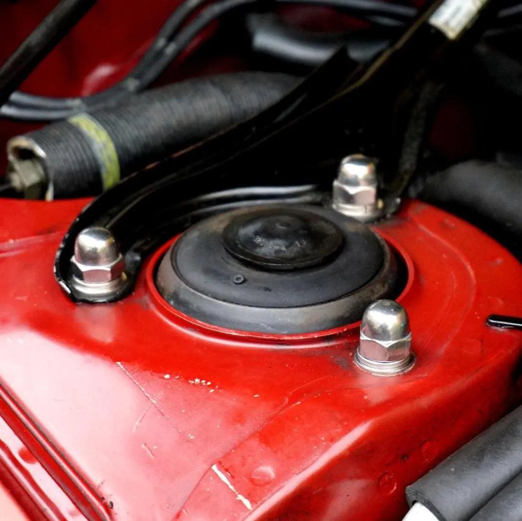 ZSPEC "Stage 3" Dress Up Bolts® Fastener Kit for '89-93 Toyota Celica 5S-FE, stainless steel and billet fasteners, close-up view